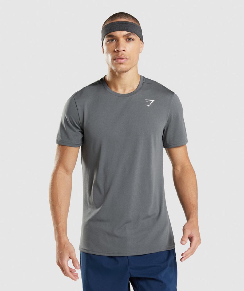 T Shirts Gymshark Arrival Hombre Gris | CO 3342ZUT